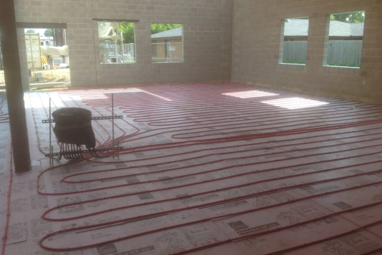 Hawk Heating In-floor Heat Installation
